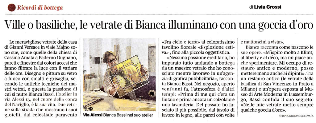 Bianca Bassi - Corriere della sera - Milano