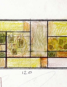 Panel with fused glass inserts