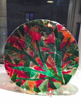 Plate Christmas Red and Green