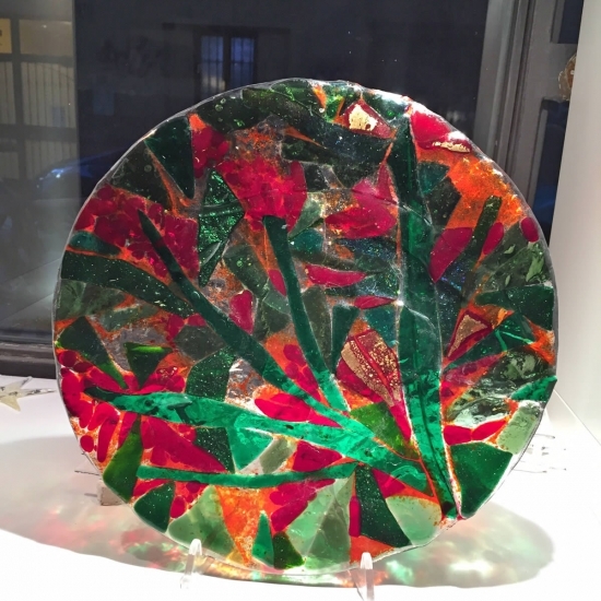 Plate Christmas Red and Green